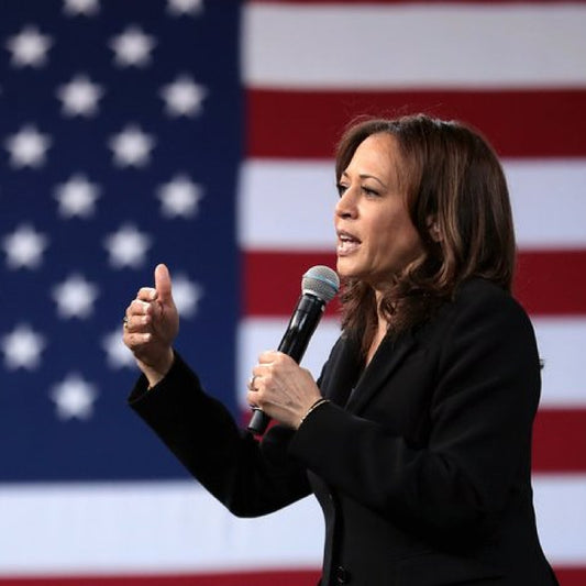 Kamala Harris on the campaign trail as she vies for a position as the next candidate for president.